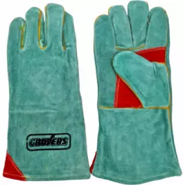 Краги спилковые Grovers S-796-YP, зеленые Краги спилковые Grovers S-796-YP, зеленые
