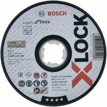 Круг отрезной нерж 125х1.6х22 Bosch Круг отрезной нерж 125х1.6х22 Bosch